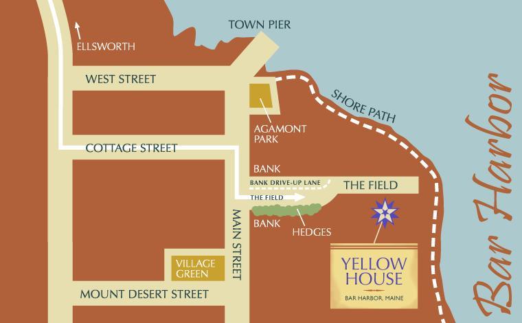 Yellow House Inn Bar Harbor Eksteriør billede